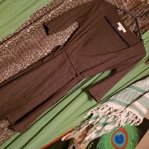 Wrap around long sweater